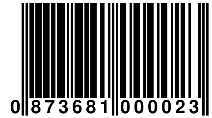 0 873681 000023