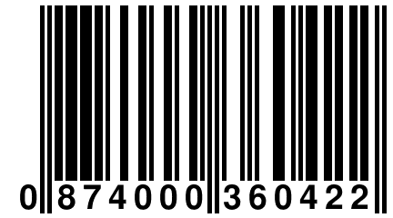 0 874000 360422