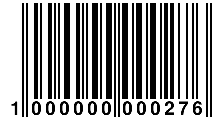 1 000000 000276