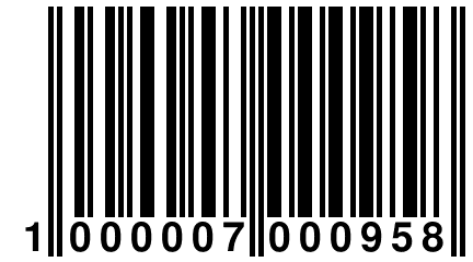 1 000007 000958