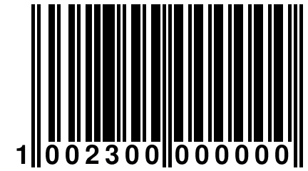 1 002300 000000