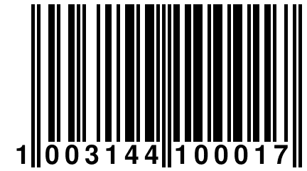 1 003144 100017