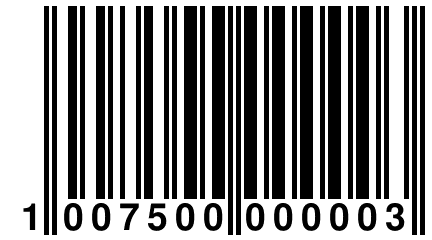 1 007500 000003