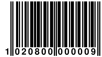 1 020800 000009