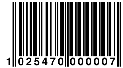 1 025470 000007