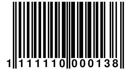 1 111110 000138