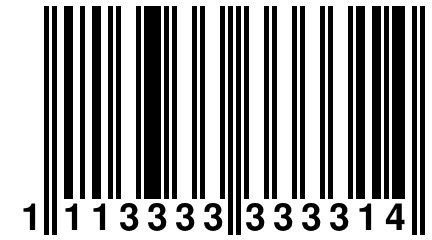 1 113333 333314