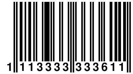 1 113333 333611