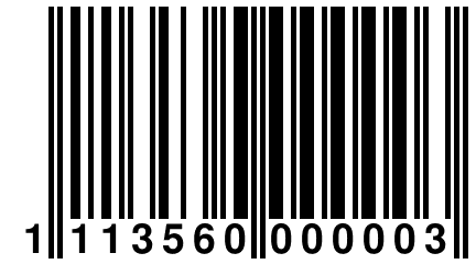 1 113560 000003