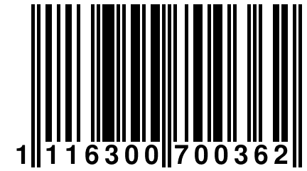 1 116300 700362