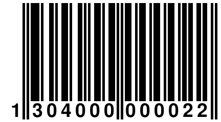 1 304000 000022