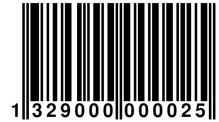 1 329000 000025