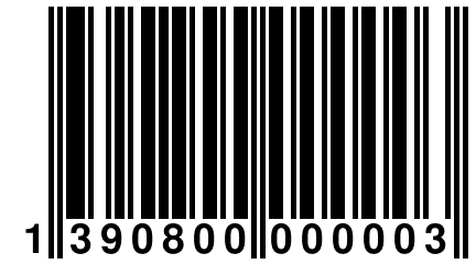 1 390800 000003