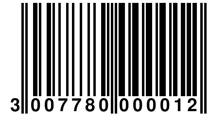 3 007780 000012