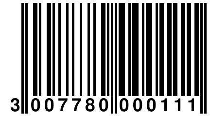 3 007780 000111