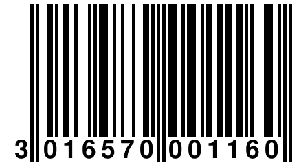 3 016570 001160