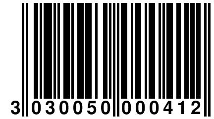 3 030050 000412