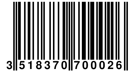 3 518370 700026