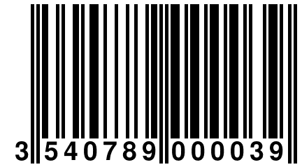 3 540789 000039