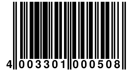 4 003301 000508