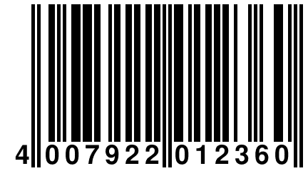 4 007922 012360