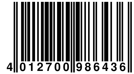 4 012700 986436