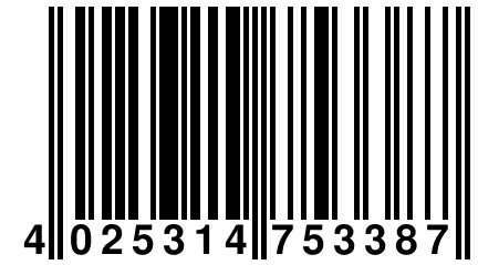 4 025314 753387