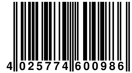 4 025774 600986