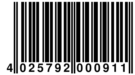 4 025792 000911