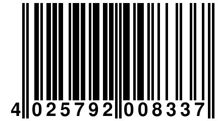 4 025792 008337