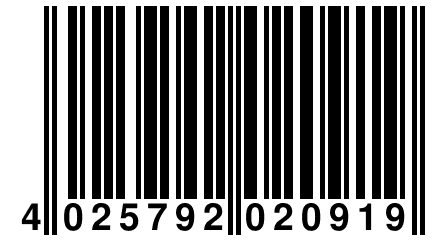 4 025792 020919