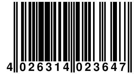 4 026314 023647