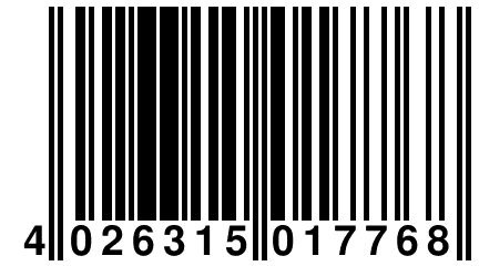 4 026315 017768