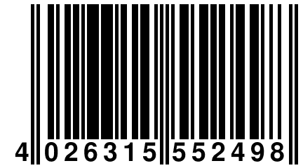 4 026315 552498