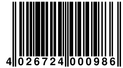 4 026724 000986