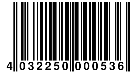 4 032250 000536