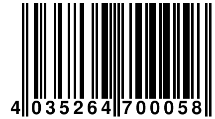 4 035264 700058