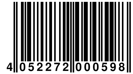 4 052272 000598