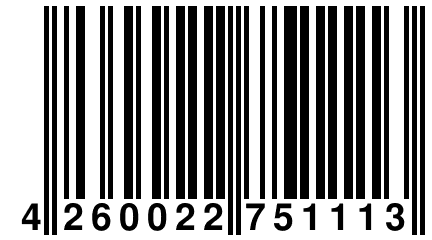 4 260022 751113