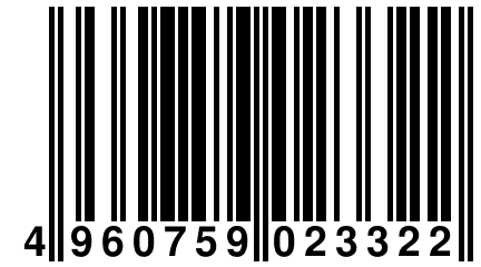 4 960759 023322