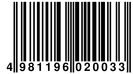 4 981196 020033