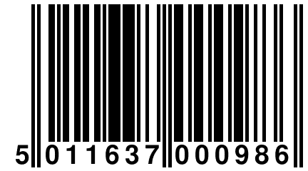 5 011637 000986