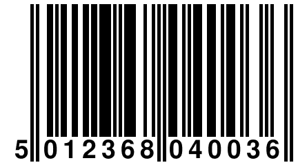 5 012368 040036