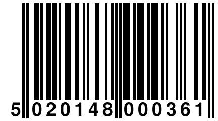 5 020148 000361