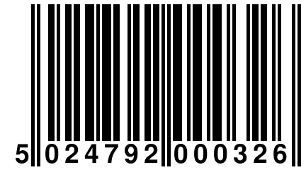 5 024792 000326