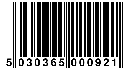 5 030365 000921