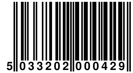 5 033202 000429