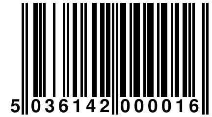 5 036142 000016