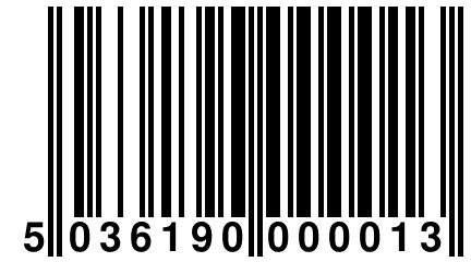 5 036190 000013