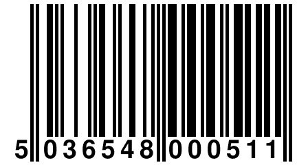 5 036548 000511